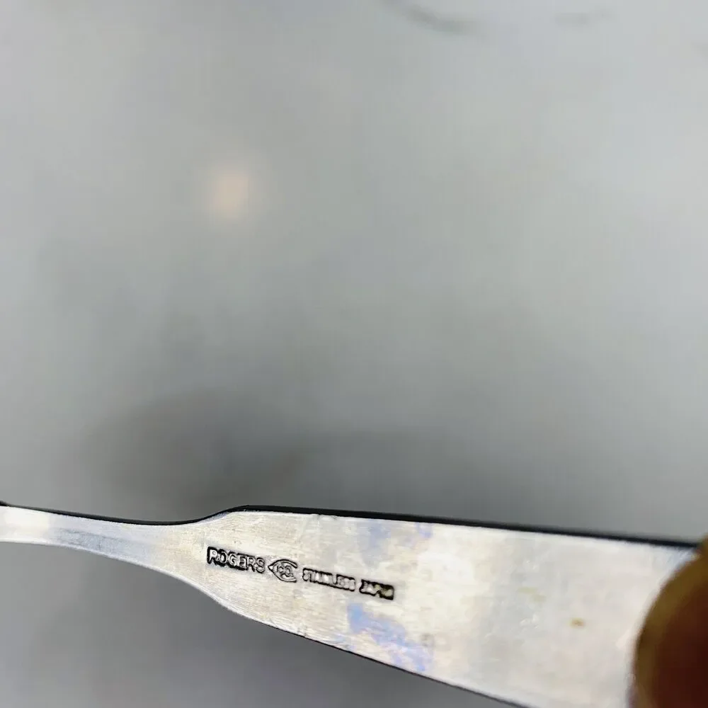 STANLEY ROBERTS / ROGERS STAINLESS OLDE BOSTON Teaspoon
